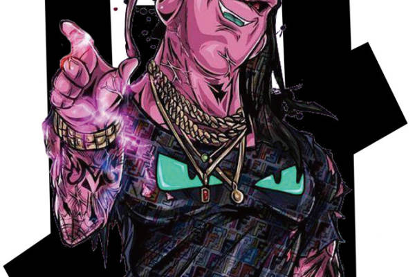 街头潮流风格服装印花设计：时尚裁片印花图案