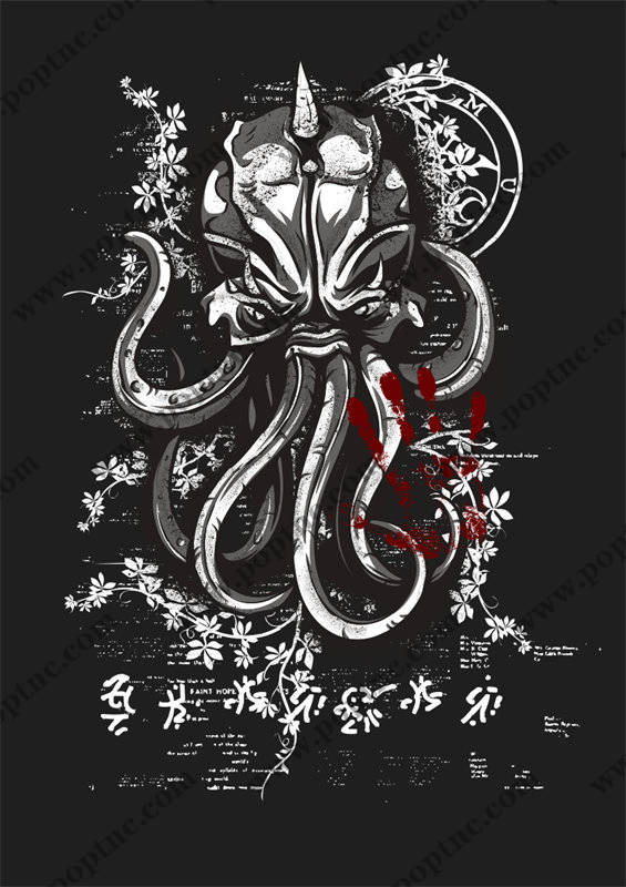 神秘象头神裁片印花服装 独特风格时尚服装印花设计