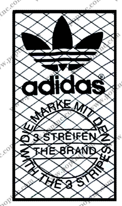 经典黑白阿迪达斯三叶草裁片印花服装