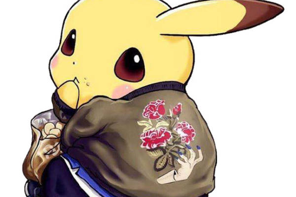 时尚皮卡丘裁片印花服装印花设计