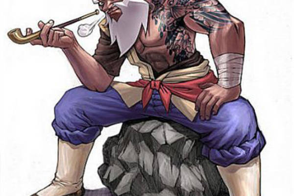 传统武士风格裁片印花服装，展现独特个性与文化韵味