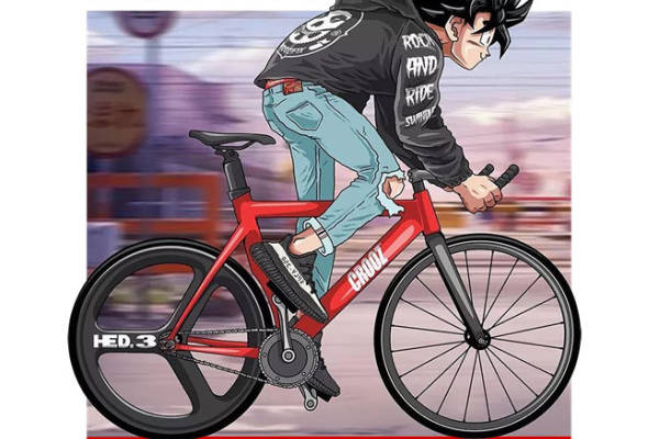 时尚动漫裁片印花服装，展现个性摇滚风格