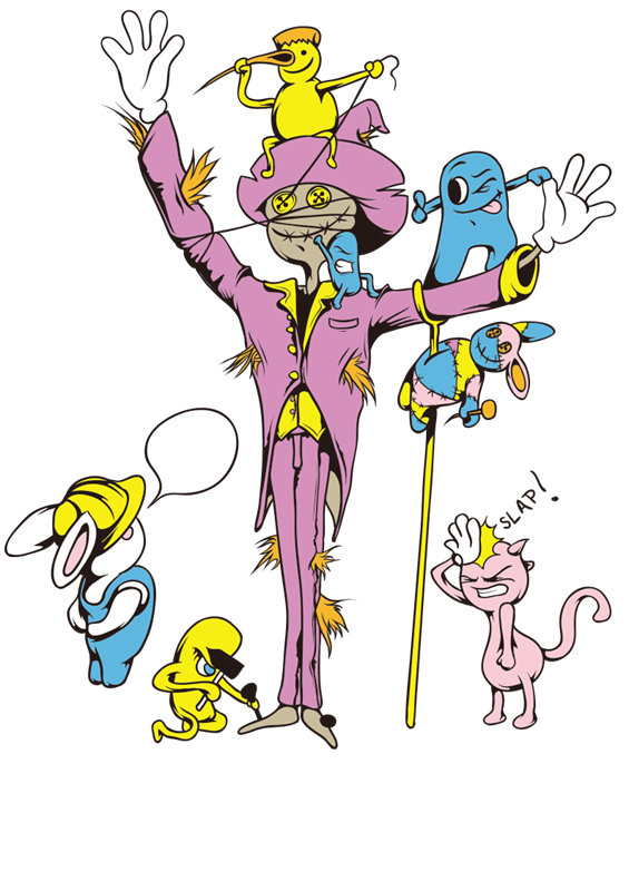 独特马戏团主题裁片印花服装,打造个性时尚风格