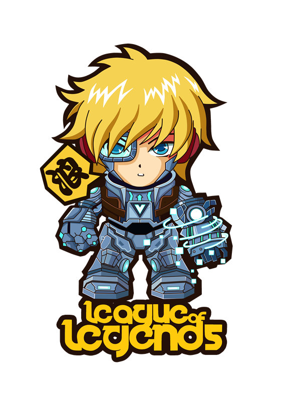 英雄联盟主题裁片印花服装印花设计