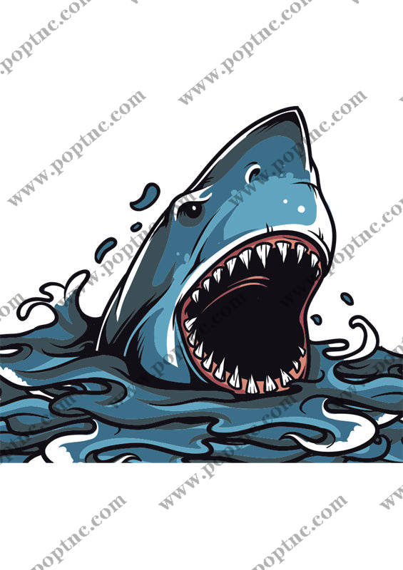 时尚鲨鱼裁片印花服装,展现个性与活力