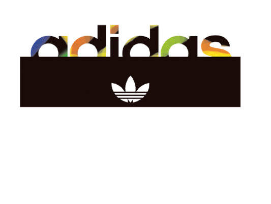 彩虹色adidas裁片印花服装,展现活力与个性