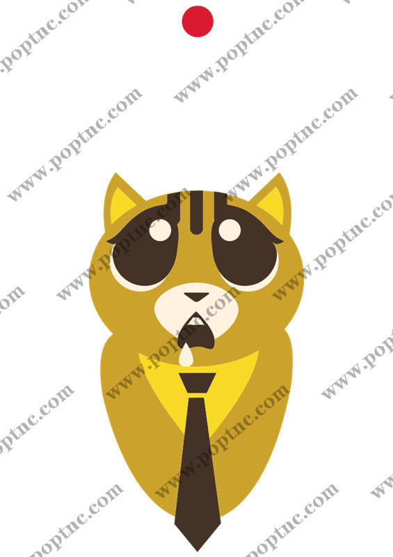 时尚潮流猫头鹰裁片印花服装印花设计