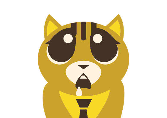 时尚潮流猫头鹰裁片印花服装印花设计