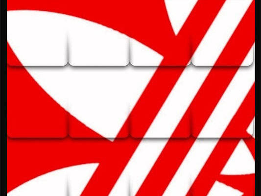 红白几何抽象裁片印花服装印花设计