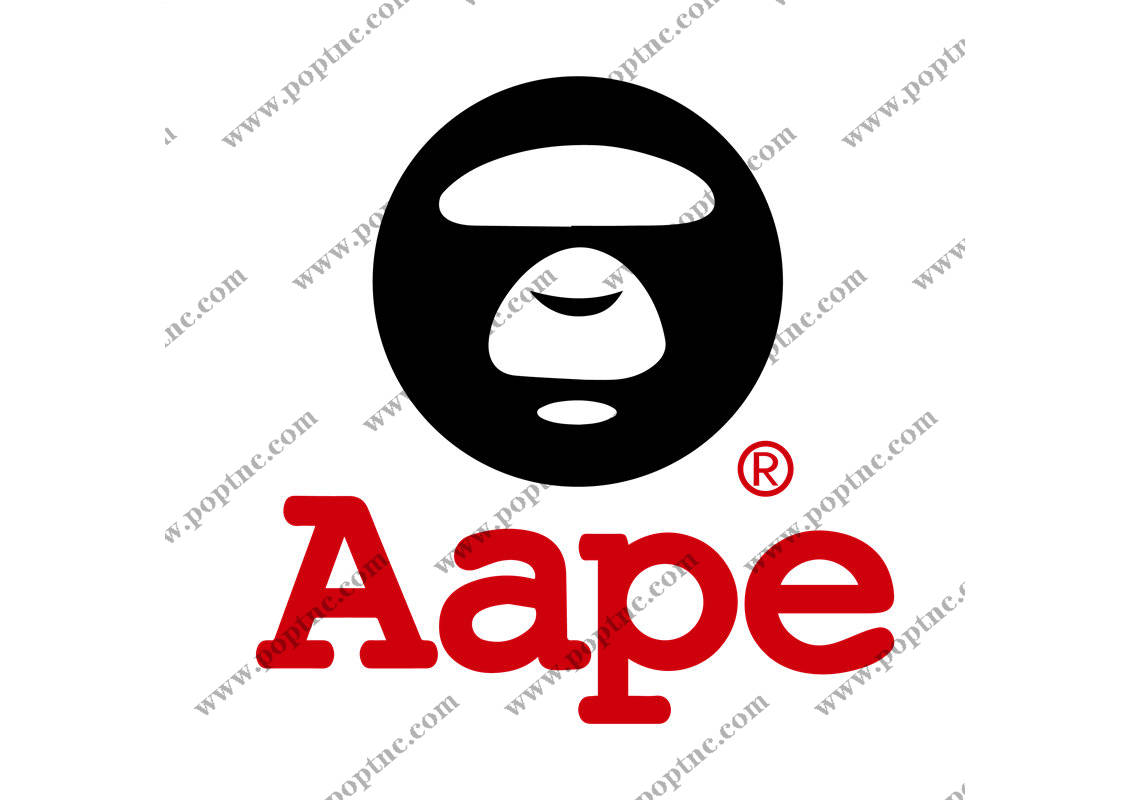 时尚潮流Aape裁片印花服装印花设计