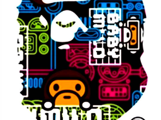 时尚街头风格裁片印花服装印花设计