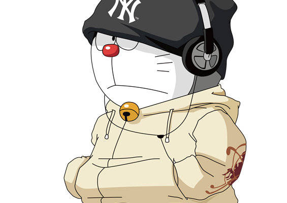 时尚潮流卡通人物裁片印花服装印花设计