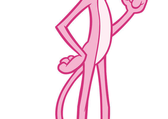 时尚粉色卡通老鼠裁片印花服装印花设计