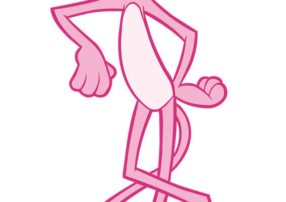 时尚粉色卡通老鼠裁片印花服装印花设计