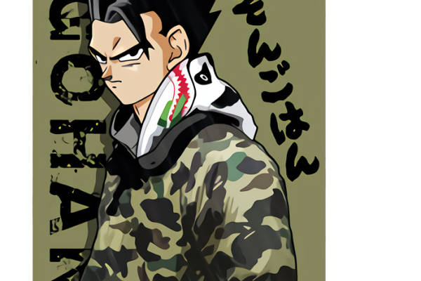 龙珠迷必看！Gohan迷彩服裁片印花服装印花设计