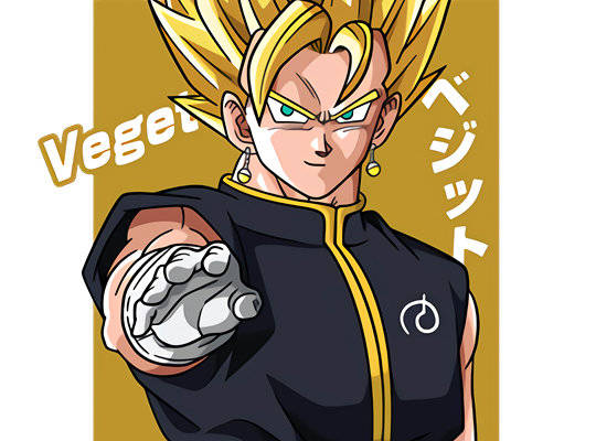 龙珠超级赛亚人裁片印花服装印花设计