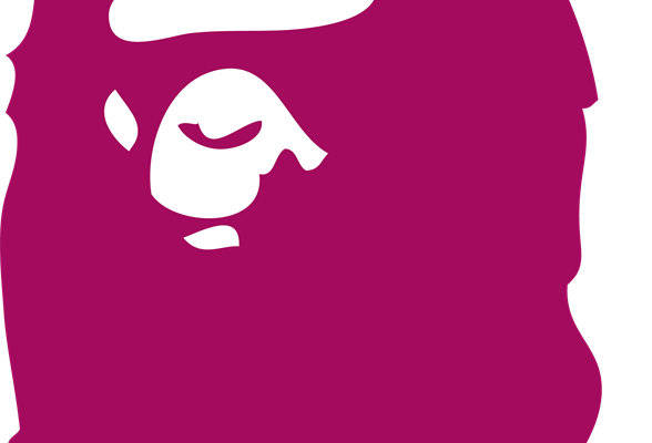 时尚个性紫色猩猩裁片印花服装印花设计