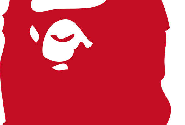 经典红色大猩猩裁片印花服装印花设计