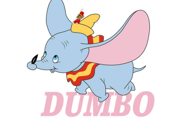 经典卡通小飞象Dumbo裁片印花服装印花设计