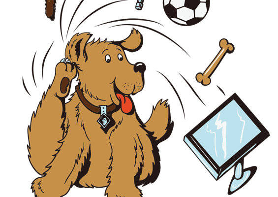 可爱卡通狗裁片印花服装，展现个性宠物时尚