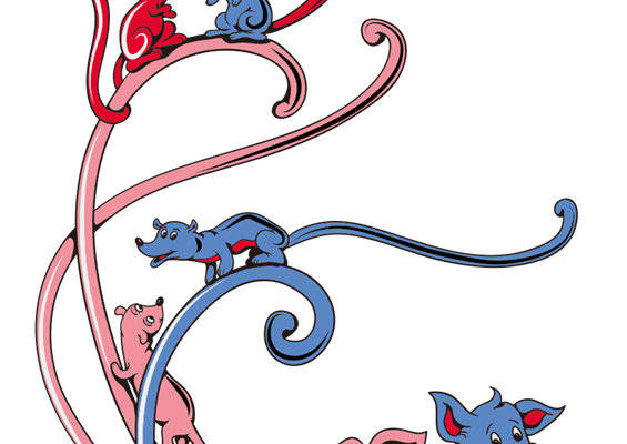 可爱动物主题裁片印花服装印花设计