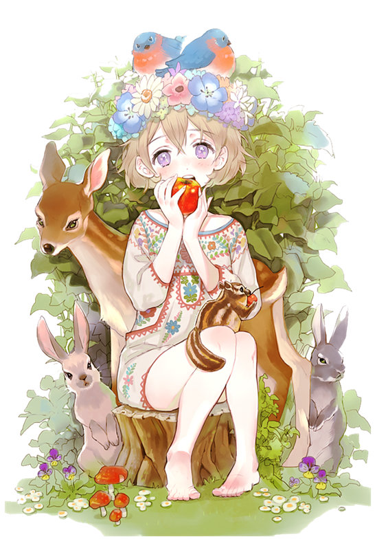 梦幻森林风格裁片印花服装印花设计