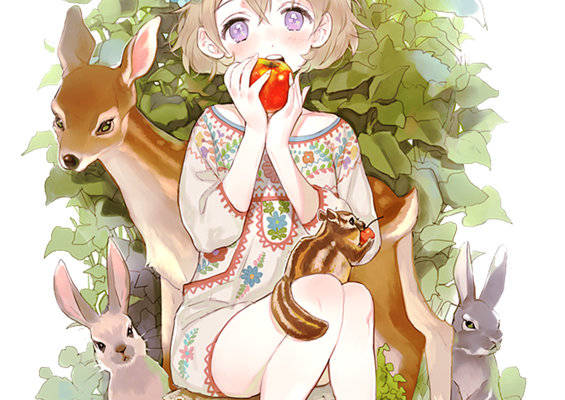 梦幻森林风格裁片印花服装印花设计