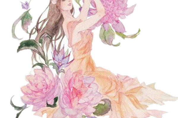 梦幻花卉主题裁片印花服装印花设计