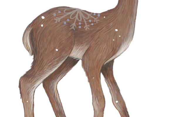 优雅鹿纹裁片印花服装，展现自然之美的时尚选择