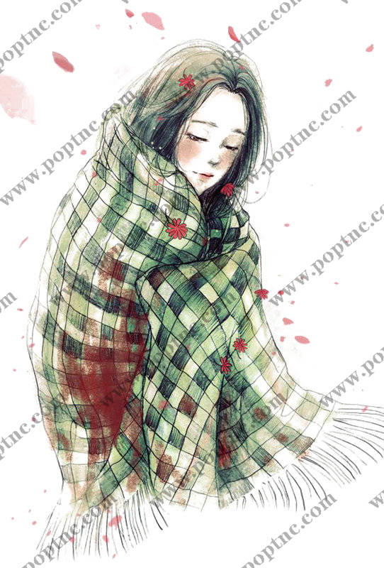 冬季温暖格子裁片印花服装印花设计