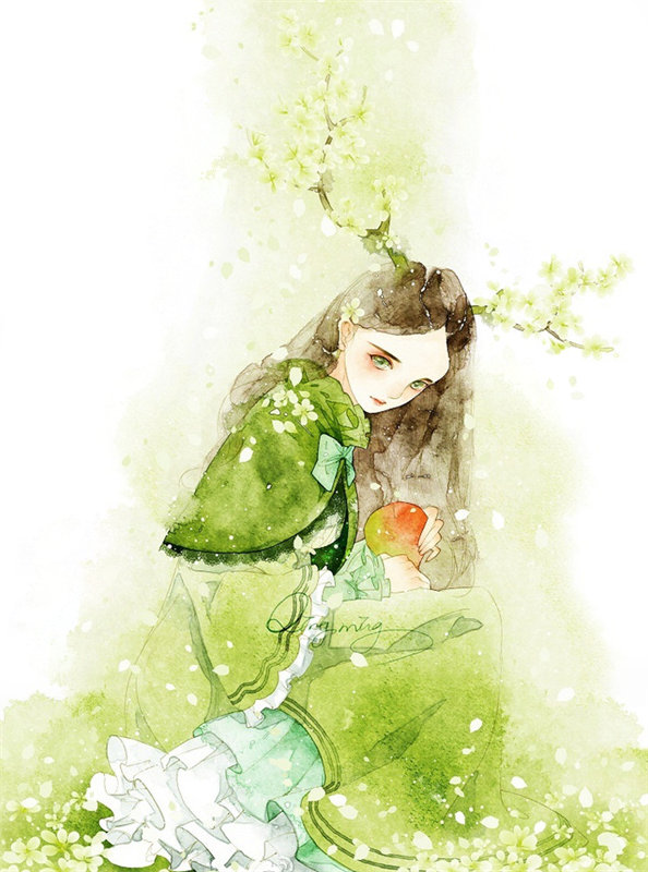 清新自然风格服装印花设计：春日绿意裁片印花服装