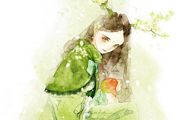 清新自然风格服装印花设计：春日绿意裁片印花服装