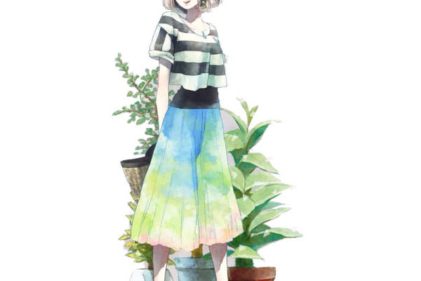 夏季清新水彩风格裁片印花服装印花设计