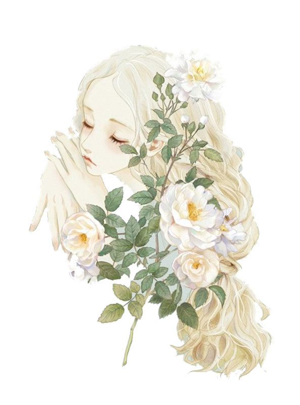 梦幻花卉女孩裁片印花服装，优雅时尚的服装印花设计