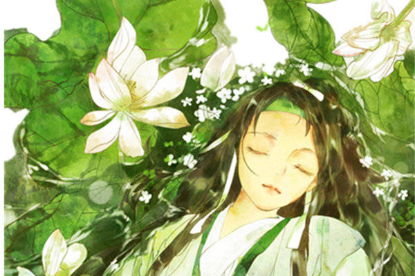 清新自然风格荷花主题裁片印花服装印花设计