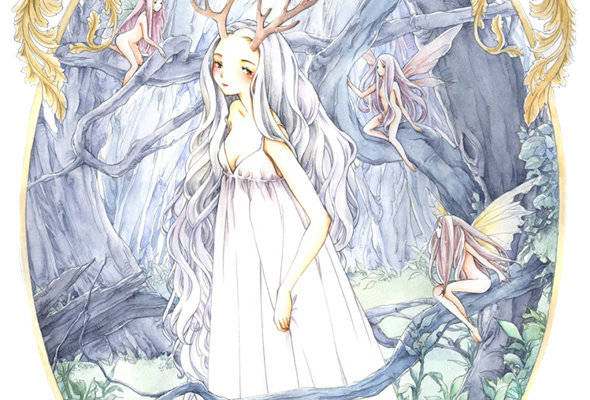 梦幻森林主题裁片印花服装印花设计