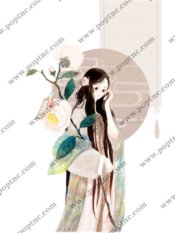 古典风格服装印花设计:优雅花卉裁片印花图案