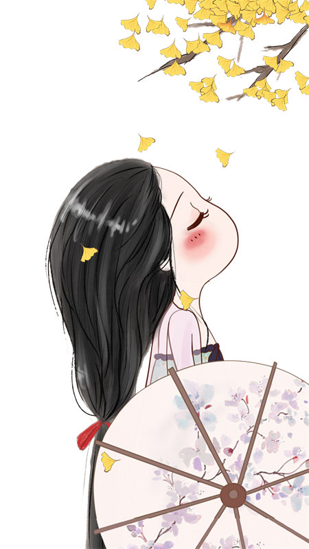优雅银杏叶图案裁片印花服装印花设计