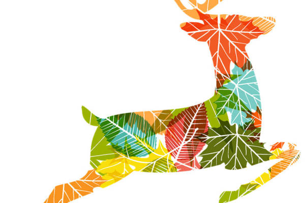 时尚鹿形裁片印花服装，展现自然之美