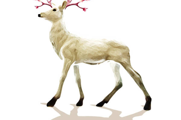 优雅梅花鹿裁片印花服装，展现自然之美的时尚选择