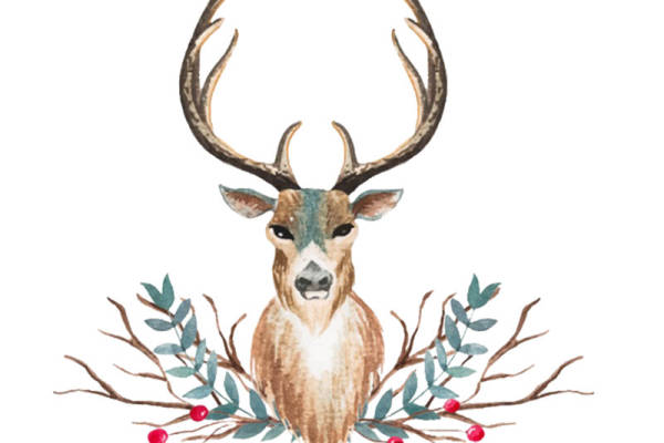 自然风格鹿头裁片印花服装，展现独特个性的时尚选择