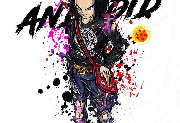 街头风动漫角色裁片印花服装印花设计