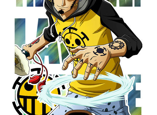 动漫风格裁片印花服装：特拉法尔加·罗的酷炫设计