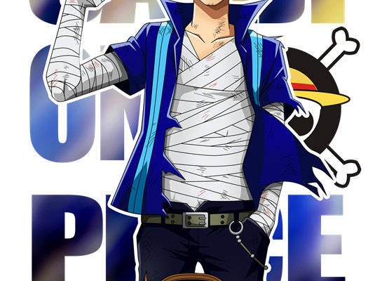 海贼王主题裁片印花服装印花设计，展现个性风采