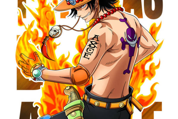 动漫主题裁片印花服装印花设计：Portgas D. Ace