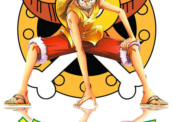 动漫风格海贼王主题裁片印花服装印花设计