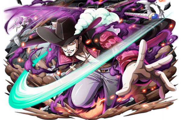 动漫风格紫色火焰剑士裁片印花服装印花设计