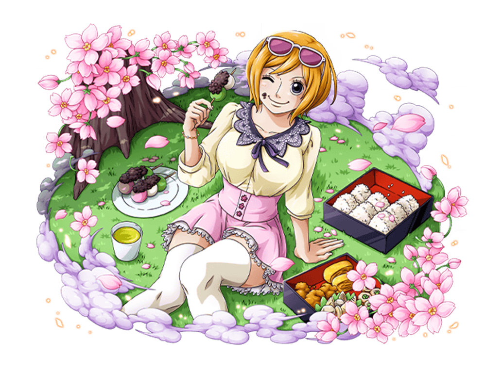 春日樱花树下的野餐服装印花设计