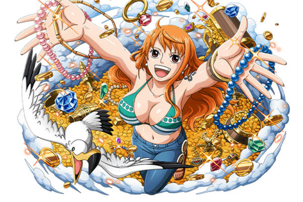 动漫风格裁片印花服装: 海贼王娜美主题时尚设计