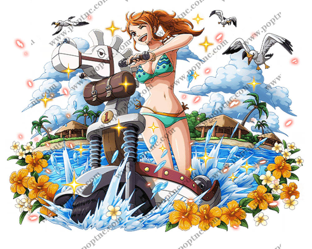 热带风情裁片印花服装印花设计,夏日活力泳装图案